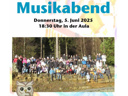 Einladung zum Schulkonzert am Donnerstag, dem 05. Juni 2025